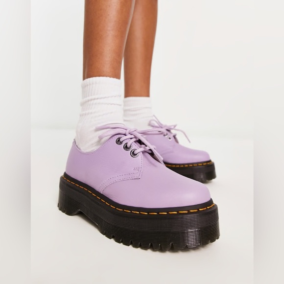 Dr. Martens Shoes - Dr. Martens 1461 Leather Platform Shoes Size 8